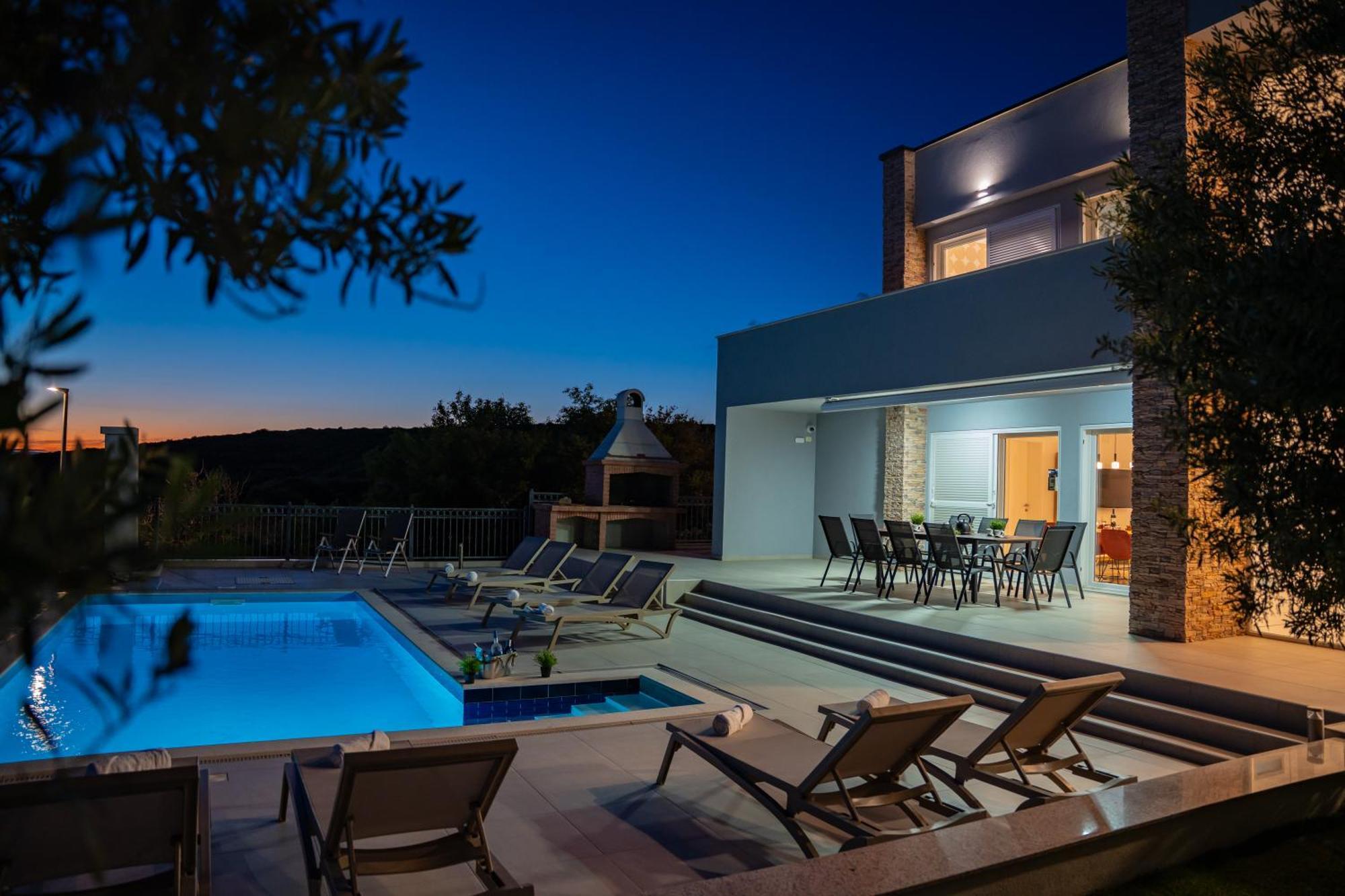 Villas Royal I With Private Pool Novalja Eksteriør bilde